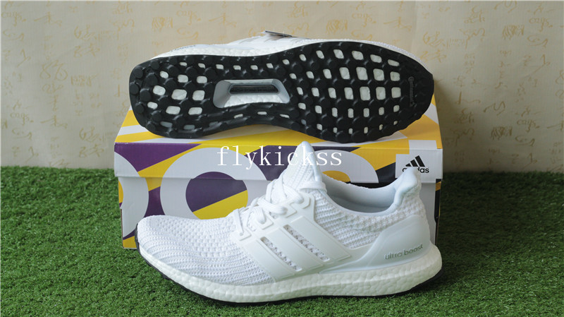 Adidas Ultra Boost UB 4.0 Pure White Real Boost